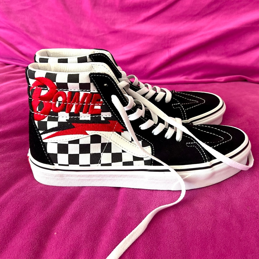 Rare Limited Edition Vans David Bowie Sk8-Hi Shoes